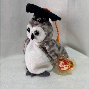 Ty Gray and White Penguin Plush Toy